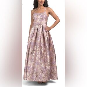 Camryn floral brocade gown